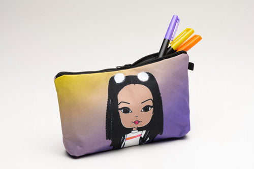 NEW!  Makeup Bag or Pencil Case : Featuring Pincurl Girl, Bisa