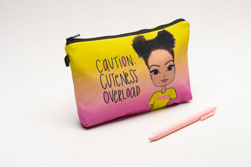 NEW!  Makeup Bag or Pencil Case : Featuring Pincurl Girl, Khloe