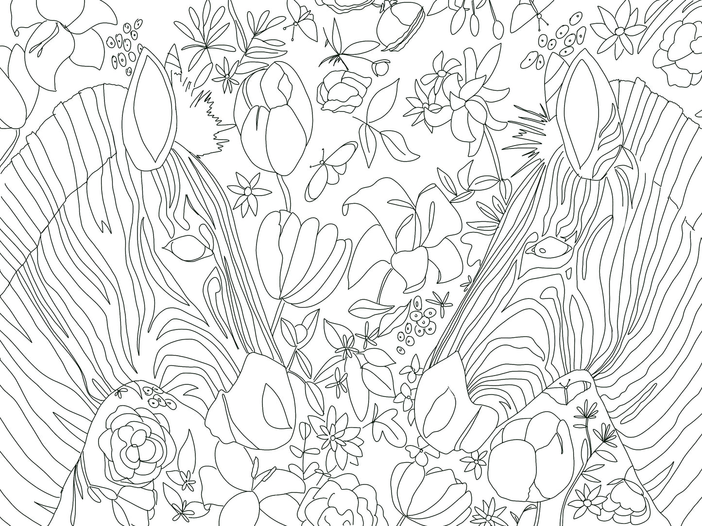 Betsey Johnson’s Safari Digital Coloring Page for ProCreate
